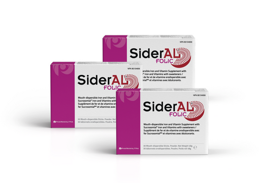 Value Pack - SiderAL® FOLIC - 3 Full packs of 30 sachets- (3 full boxes)- 5% discount